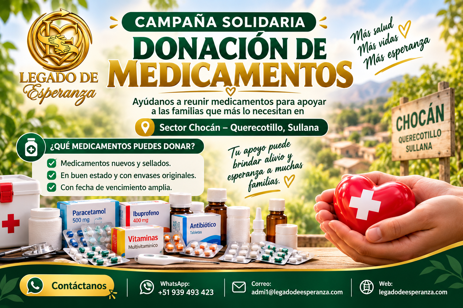 💚💊 ¡DONA MEDICAMENTOS, REGALA ESPERANZA!❤️