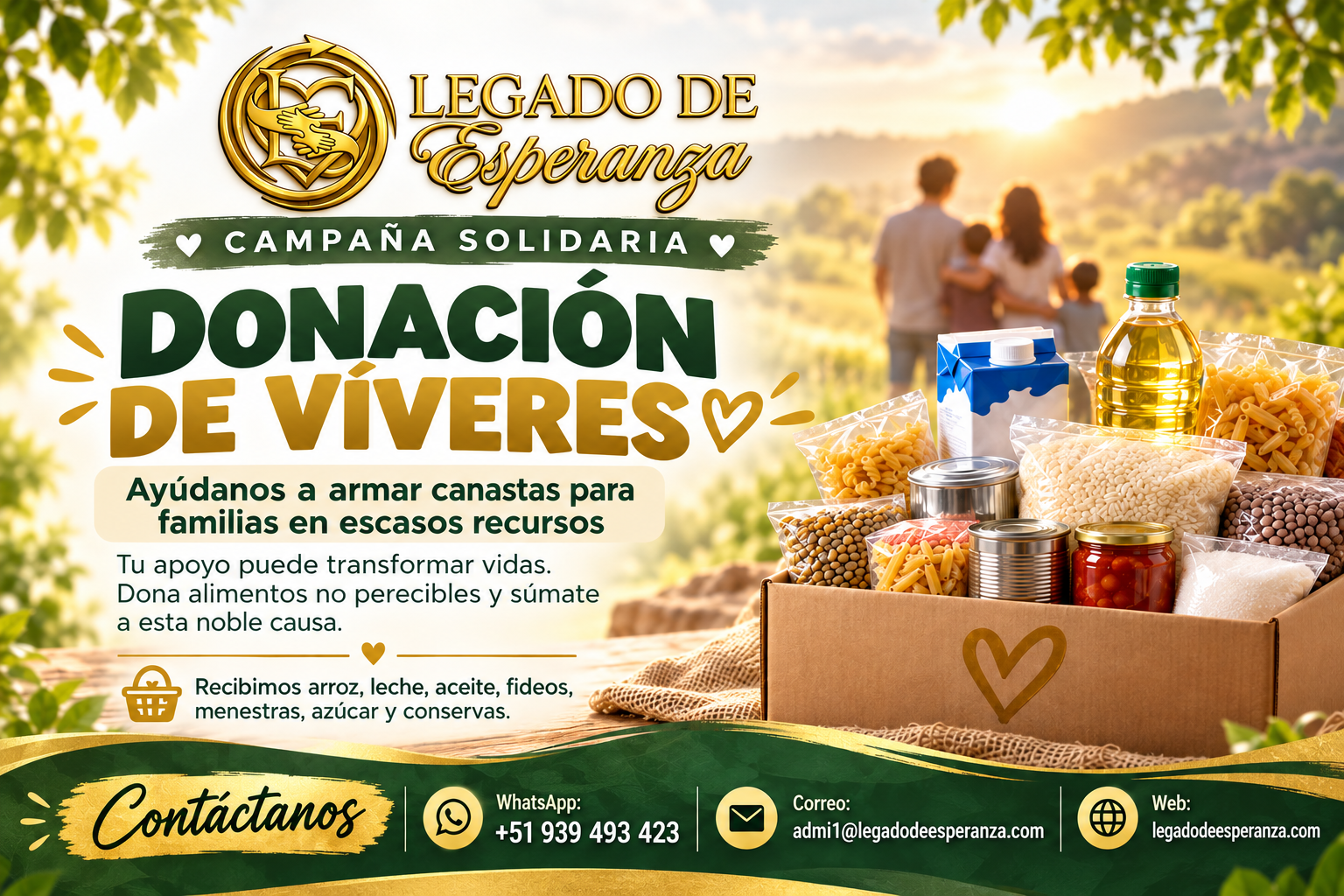 ❤️ ¡Dona víveres, comparte esperanza! 🛒